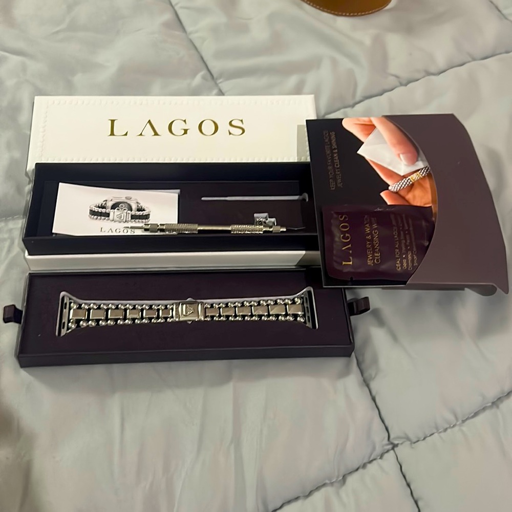 Lagos smart caviar stainless steel Watch band 38-45 mm